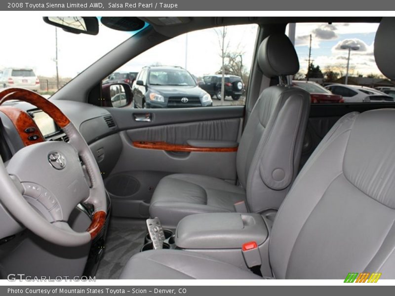 Salsa Red Pearl / Taupe 2008 Toyota Sienna Limited AWD