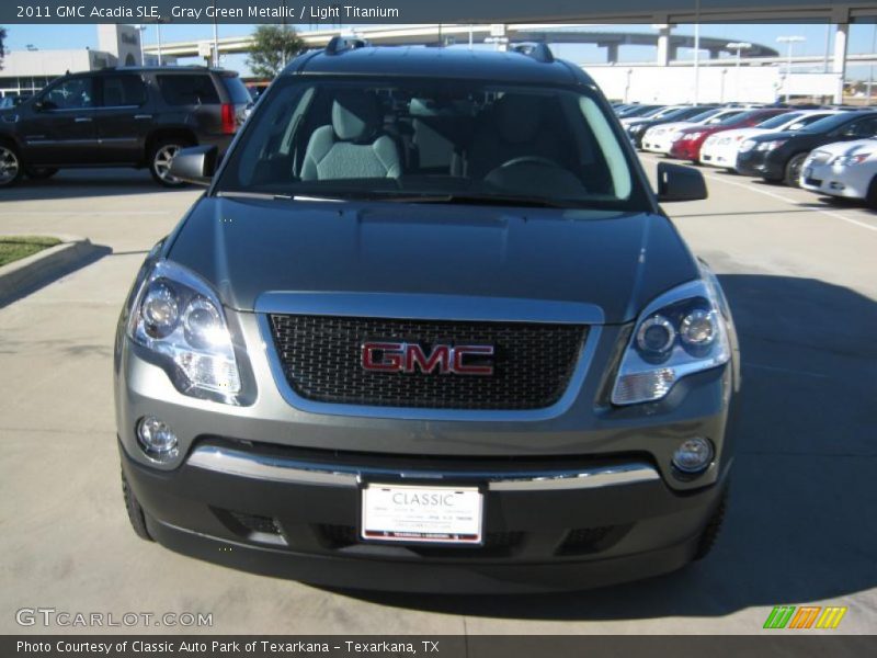 Gray Green Metallic / Light Titanium 2011 GMC Acadia SLE