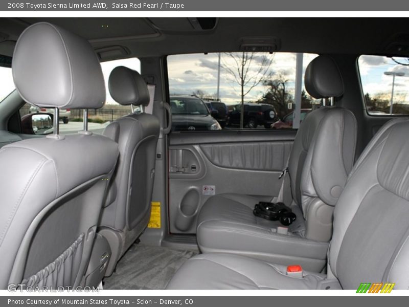 Salsa Red Pearl / Taupe 2008 Toyota Sienna Limited AWD