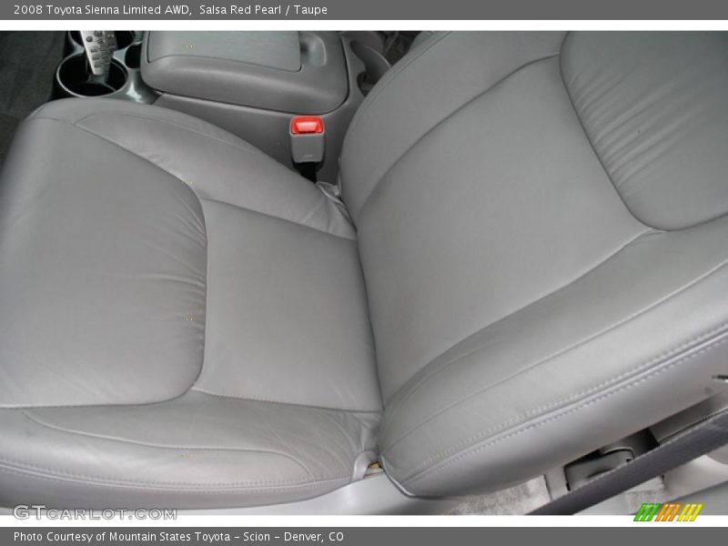 Salsa Red Pearl / Taupe 2008 Toyota Sienna Limited AWD