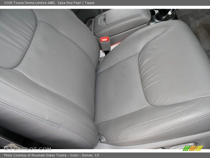 Salsa Red Pearl / Taupe 2008 Toyota Sienna Limited AWD