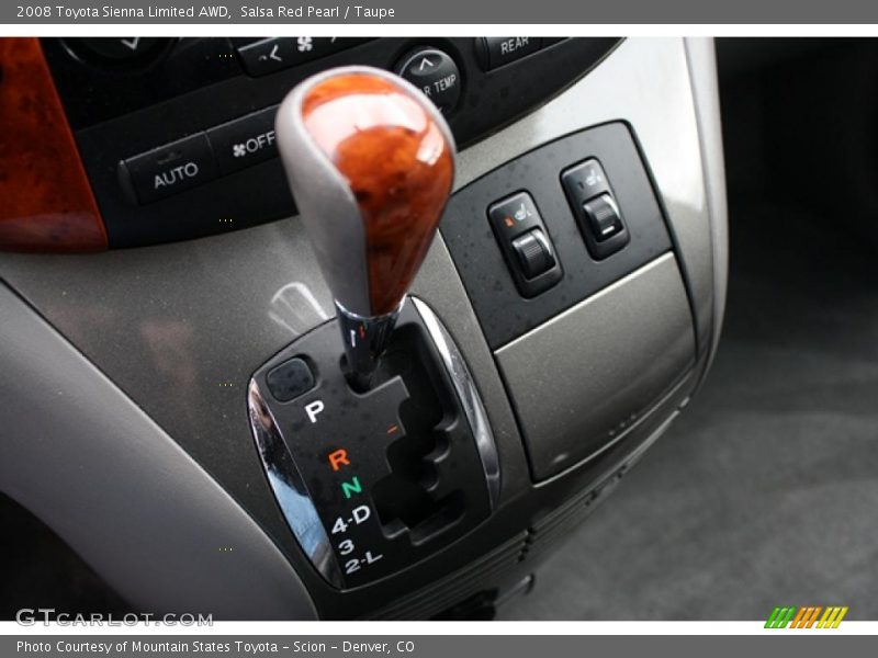 Salsa Red Pearl / Taupe 2008 Toyota Sienna Limited AWD