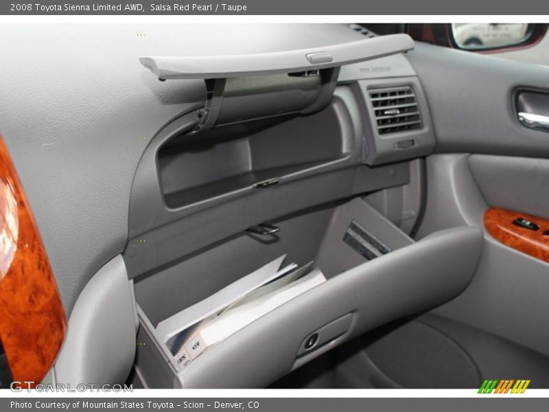 Salsa Red Pearl / Taupe 2008 Toyota Sienna Limited AWD