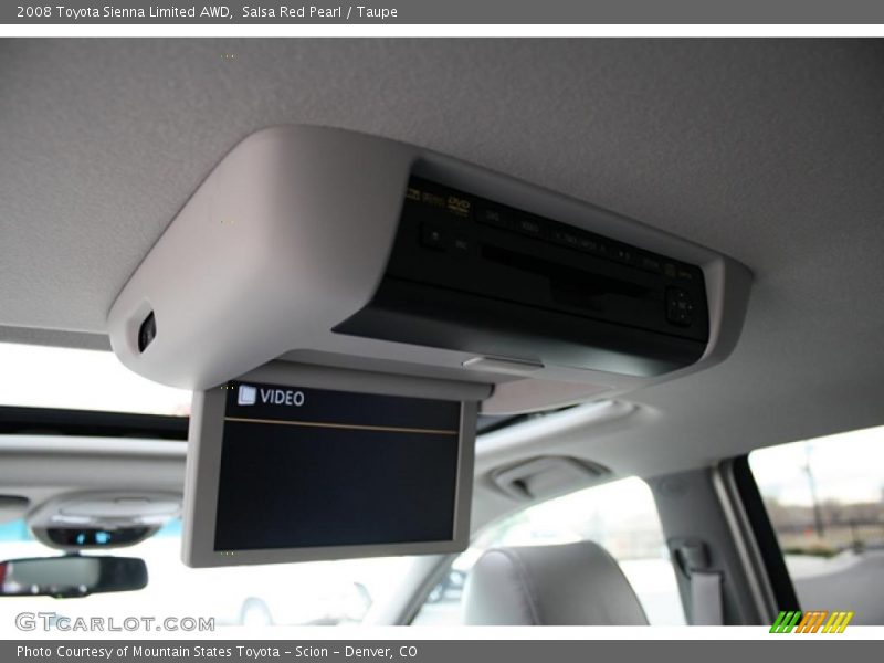 Salsa Red Pearl / Taupe 2008 Toyota Sienna Limited AWD