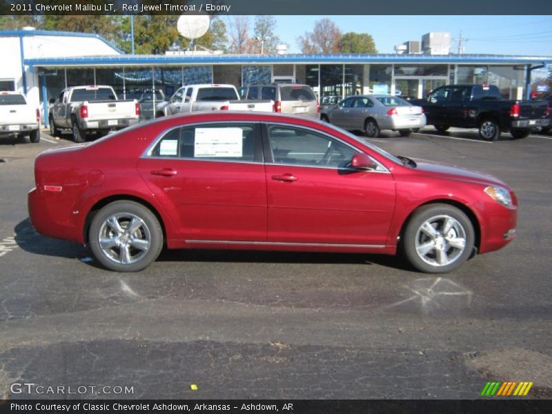Red Jewel Tintcoat / Ebony 2011 Chevrolet Malibu LT