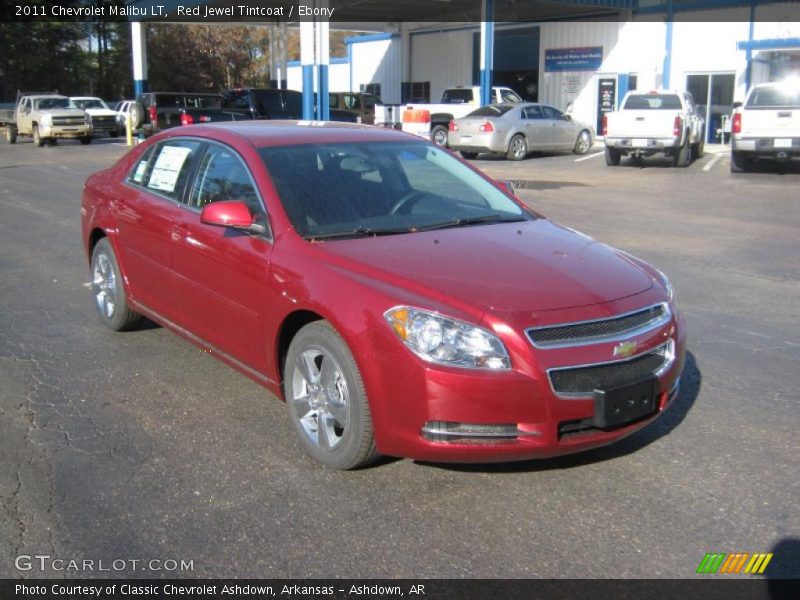 Red Jewel Tintcoat / Ebony 2011 Chevrolet Malibu LT