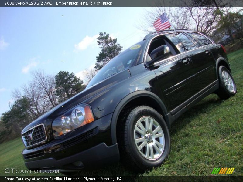 Ember Black Metallic / Off Black 2008 Volvo XC90 3.2 AWD