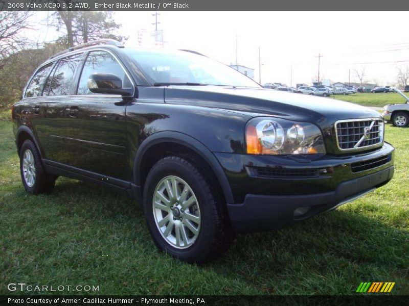 Ember Black Metallic / Off Black 2008 Volvo XC90 3.2 AWD