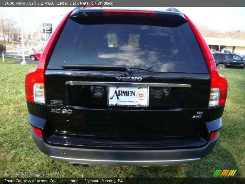 Ember Black Metallic / Off Black 2008 Volvo XC90 3.2 AWD