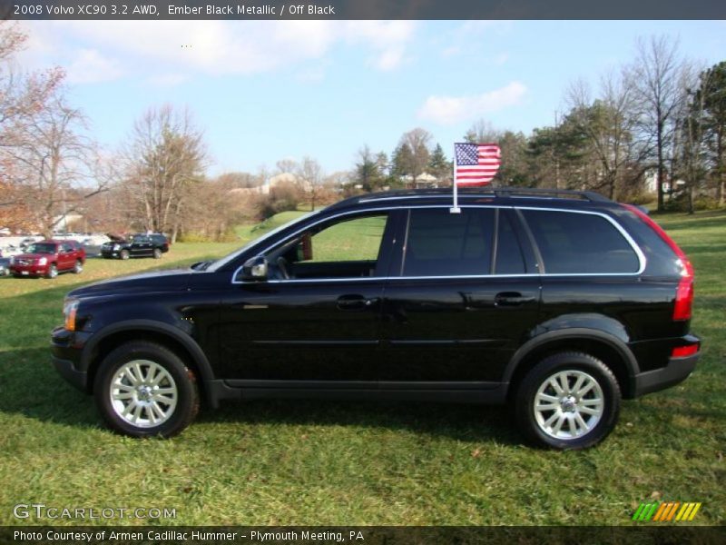 Ember Black Metallic / Off Black 2008 Volvo XC90 3.2 AWD
