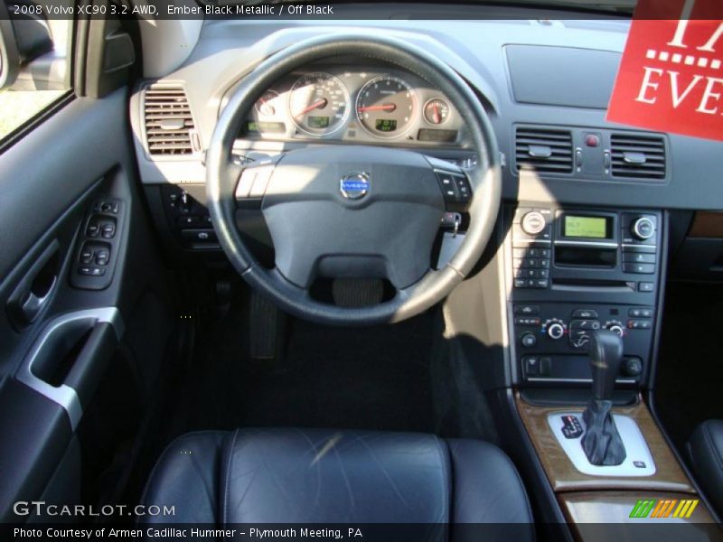 Ember Black Metallic / Off Black 2008 Volvo XC90 3.2 AWD