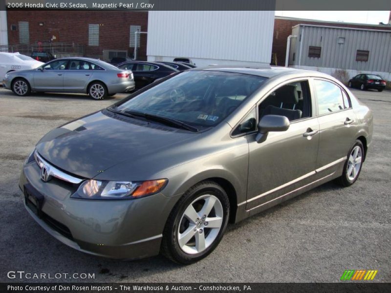 Magnetic Pearl / Gray 2006 Honda Civic EX Sedan