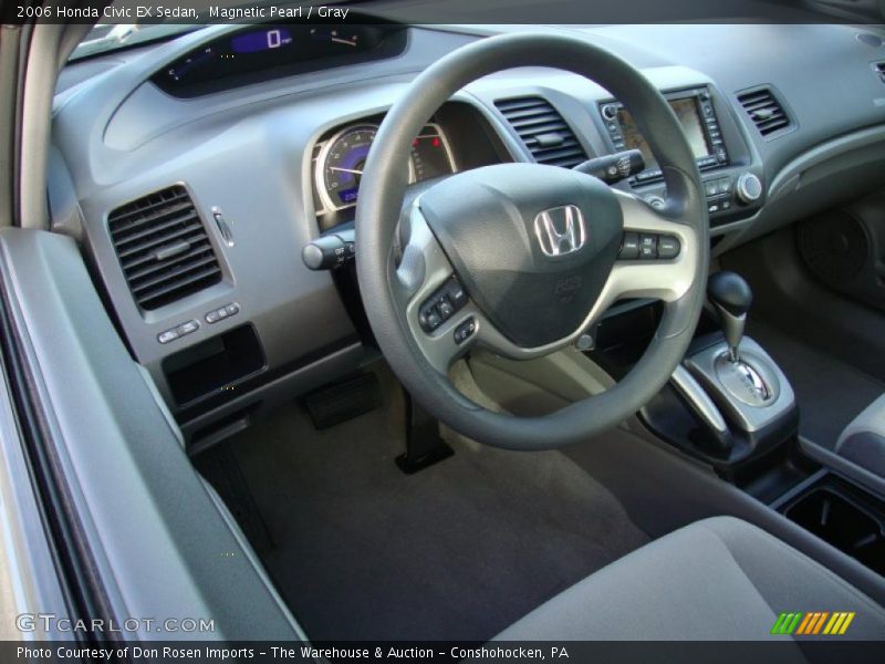 Magnetic Pearl / Gray 2006 Honda Civic EX Sedan