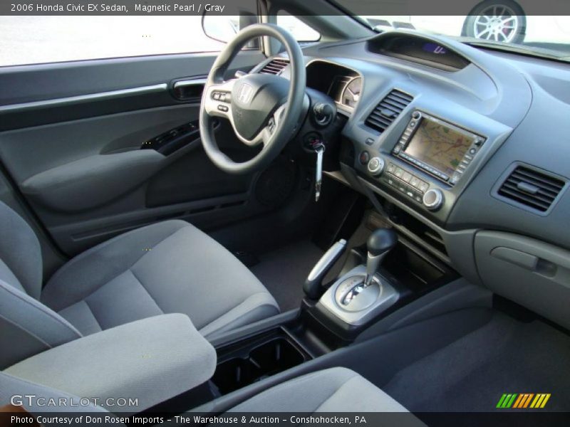 Magnetic Pearl / Gray 2006 Honda Civic EX Sedan