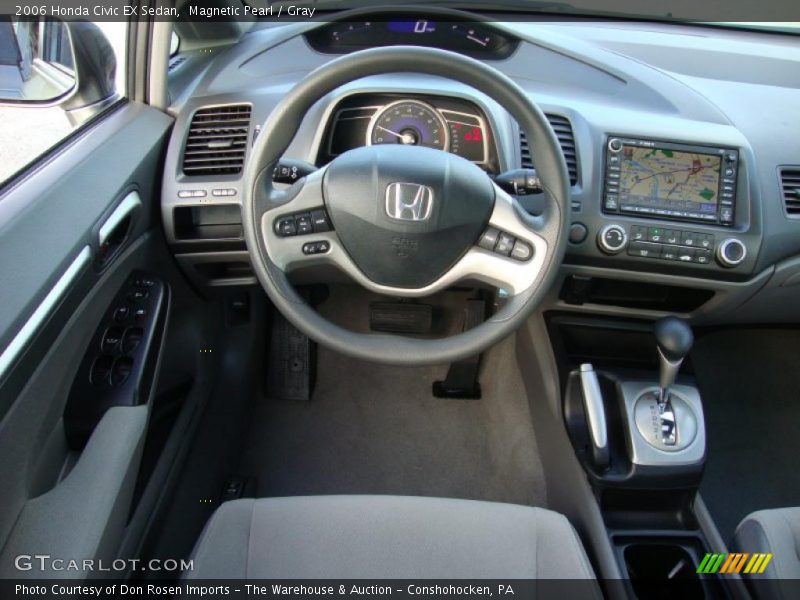 Magnetic Pearl / Gray 2006 Honda Civic EX Sedan