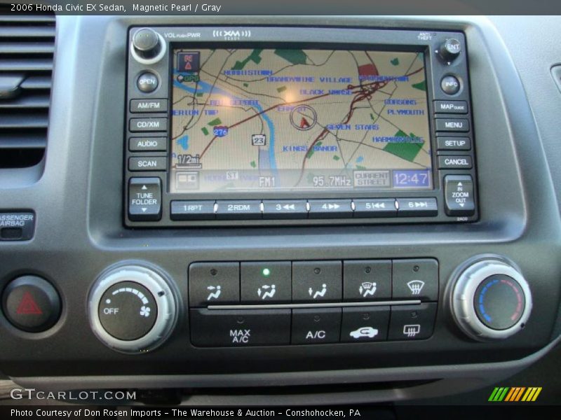 Magnetic Pearl / Gray 2006 Honda Civic EX Sedan