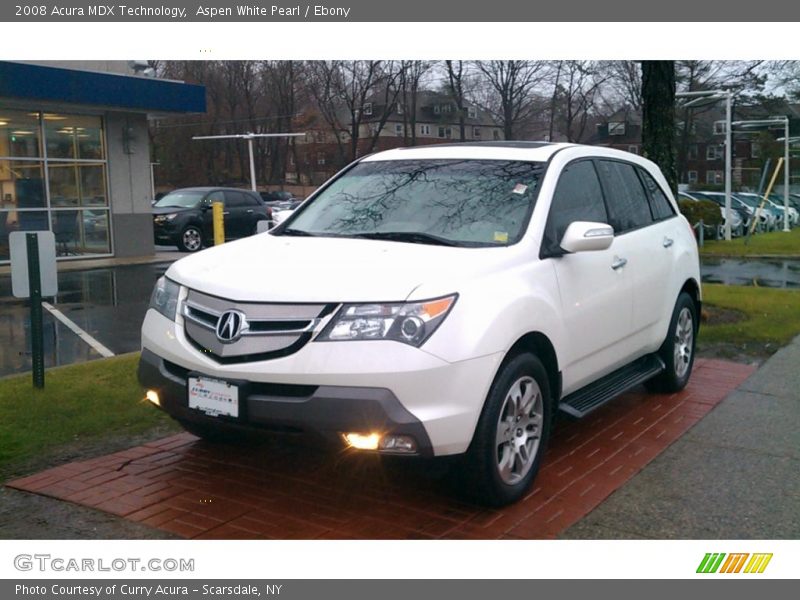 Aspen White Pearl / Ebony 2008 Acura MDX Technology