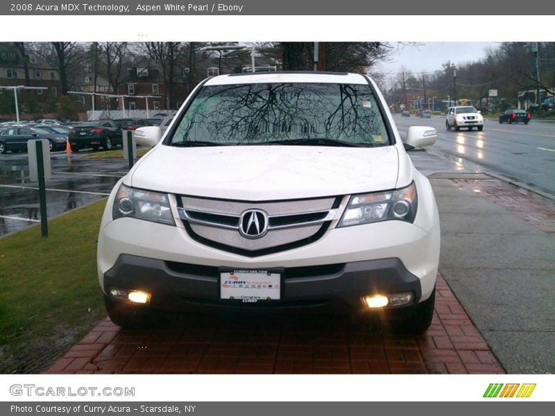 Aspen White Pearl / Ebony 2008 Acura MDX Technology