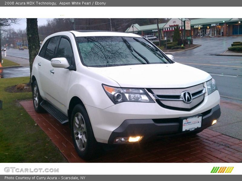 Aspen White Pearl / Ebony 2008 Acura MDX Technology