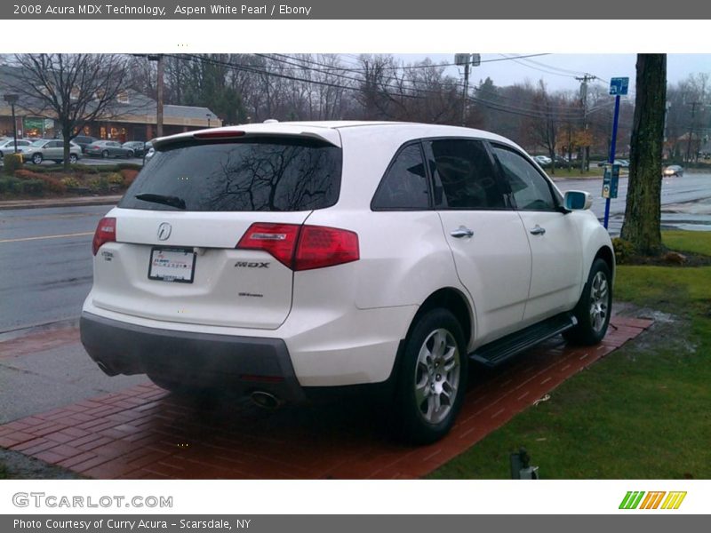 Aspen White Pearl / Ebony 2008 Acura MDX Technology