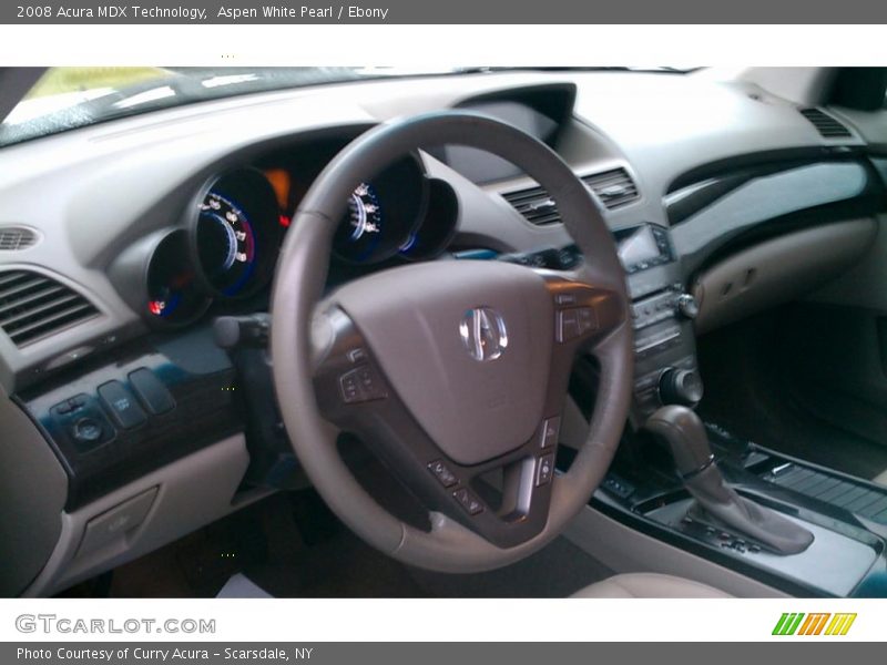 Aspen White Pearl / Ebony 2008 Acura MDX Technology