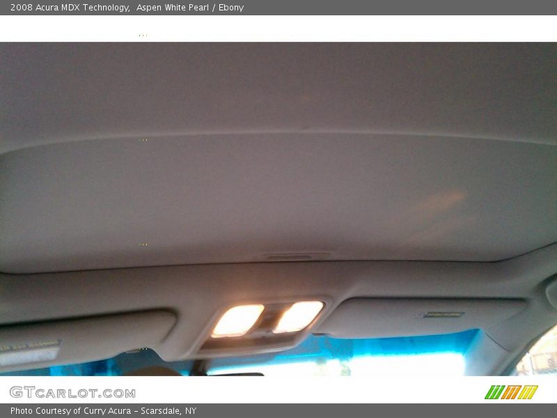 Aspen White Pearl / Ebony 2008 Acura MDX Technology