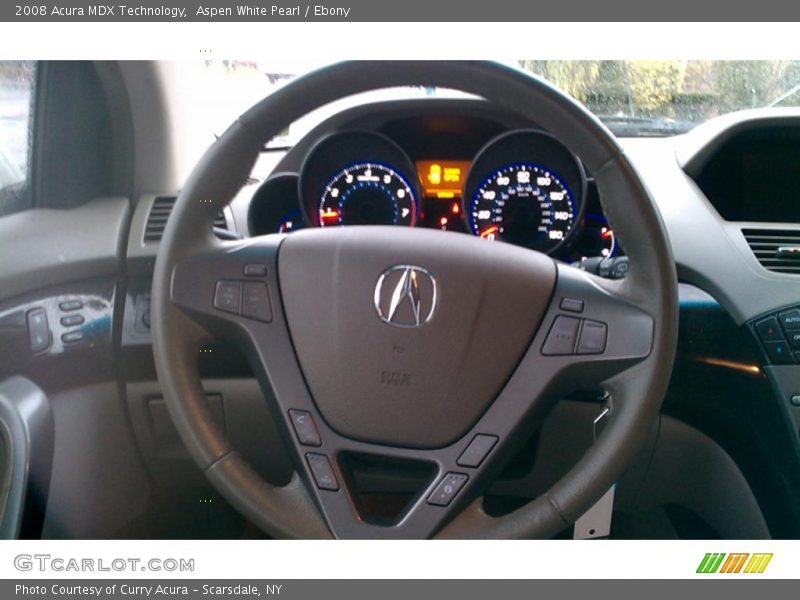 Aspen White Pearl / Ebony 2008 Acura MDX Technology
