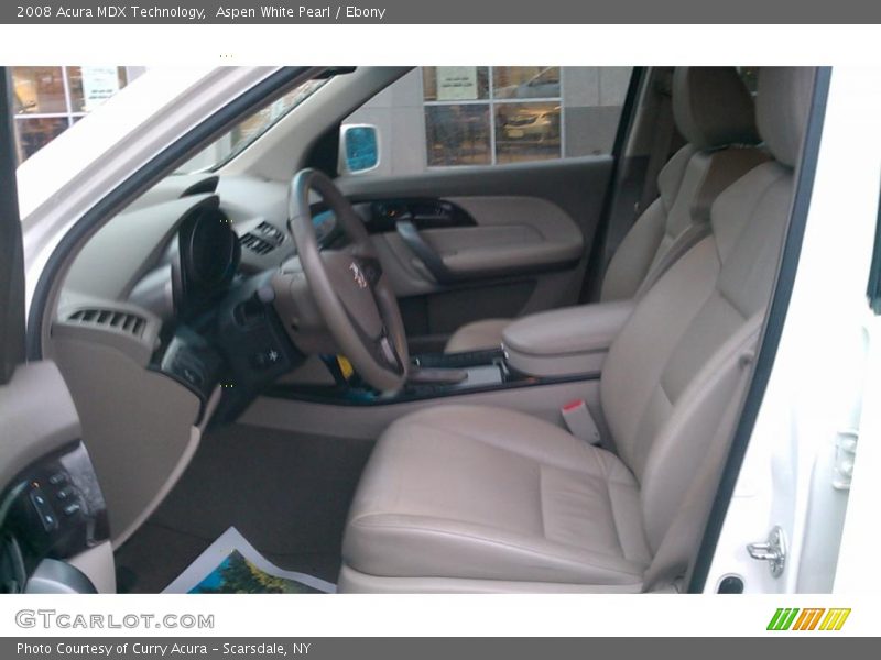 Aspen White Pearl / Ebony 2008 Acura MDX Technology