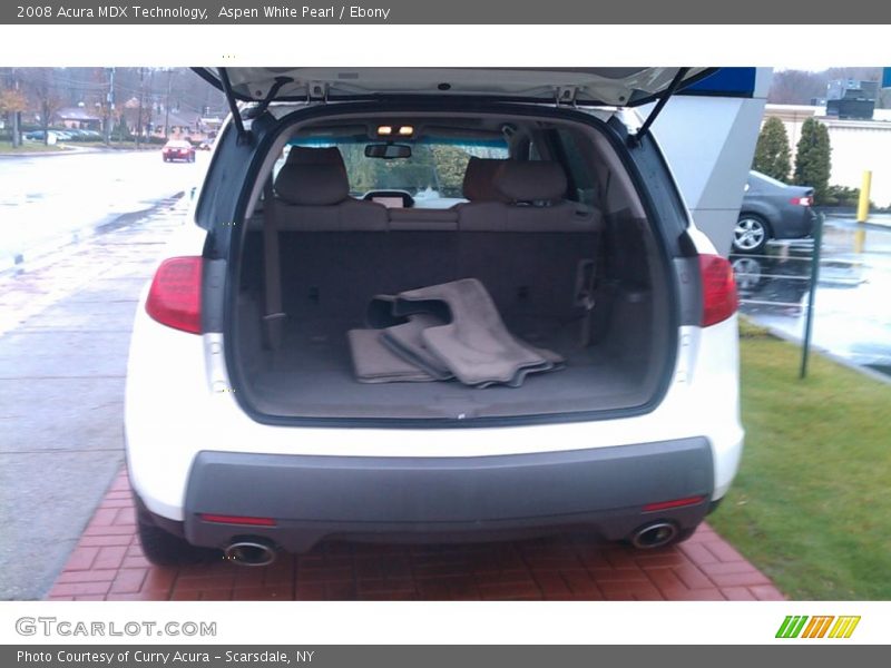Aspen White Pearl / Ebony 2008 Acura MDX Technology