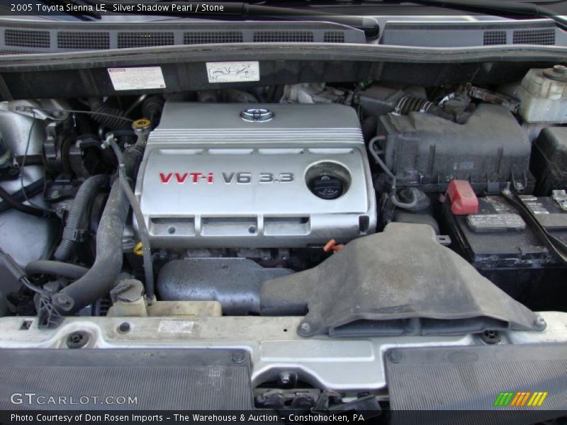 Silver Shadow Pearl / Stone 2005 Toyota Sienna LE