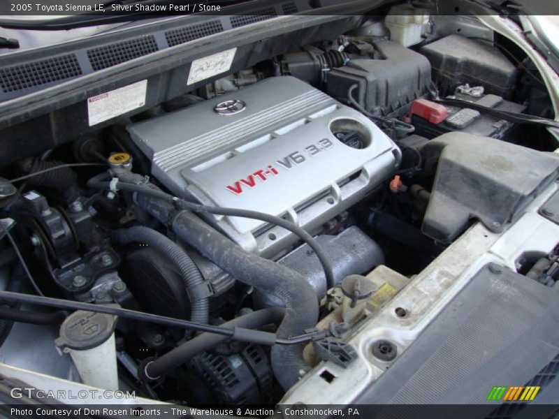 Silver Shadow Pearl / Stone 2005 Toyota Sienna LE