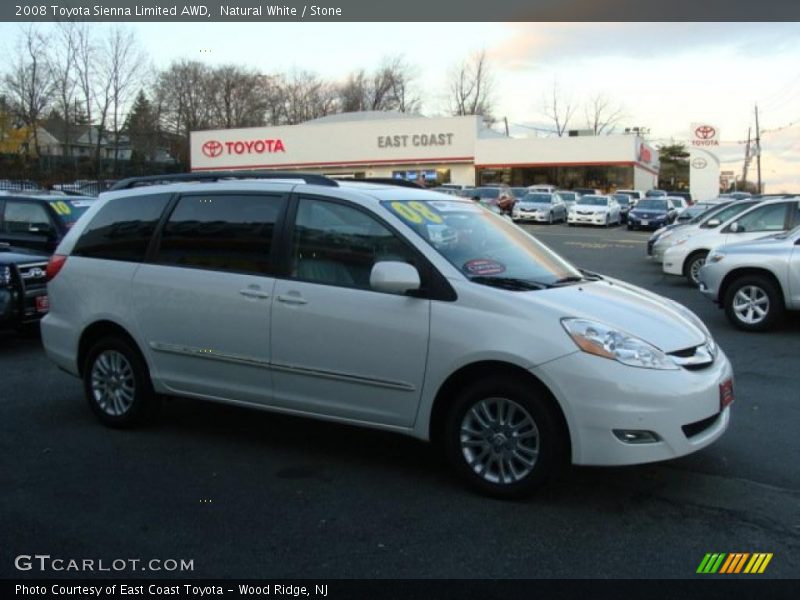 Natural White / Stone 2008 Toyota Sienna Limited AWD