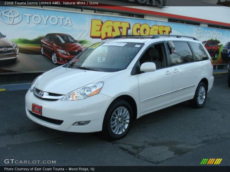 Natural White / Stone 2008 Toyota Sienna Limited AWD