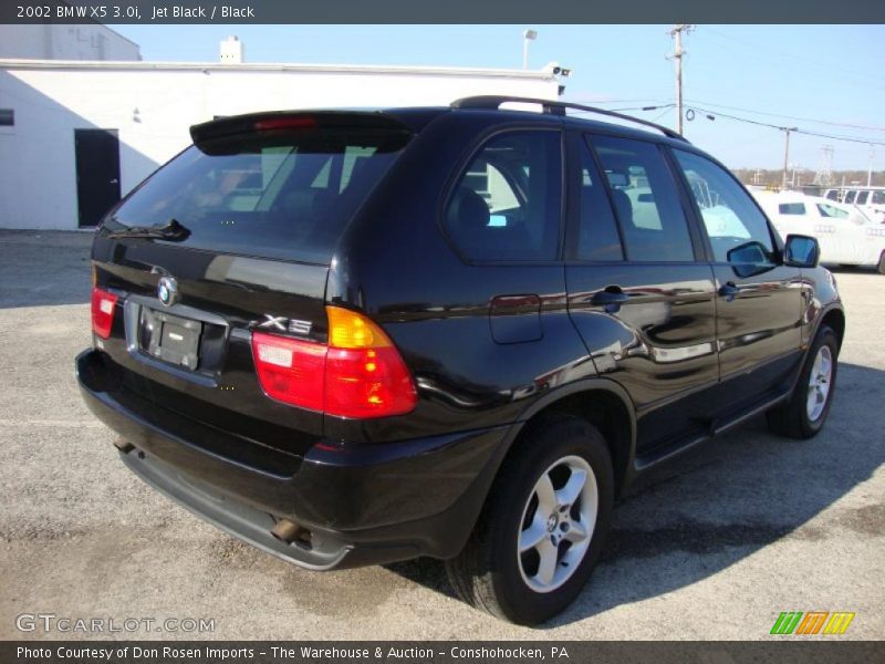 Jet Black / Black 2002 BMW X5 3.0i