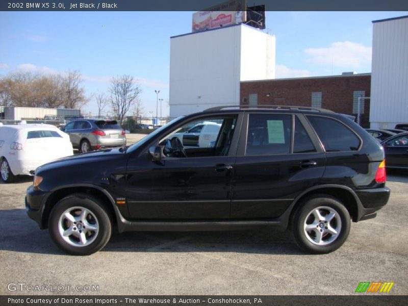 Jet Black / Black 2002 BMW X5 3.0i