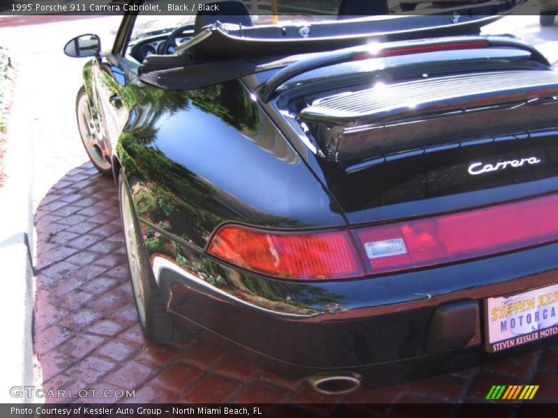 Black / Black 1995 Porsche 911 Carrera Cabriolet