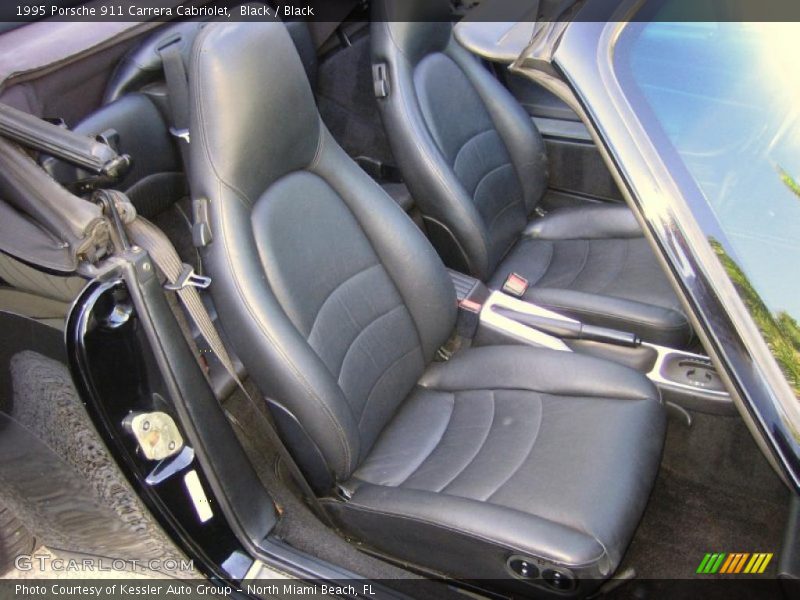 Black / Black 1995 Porsche 911 Carrera Cabriolet