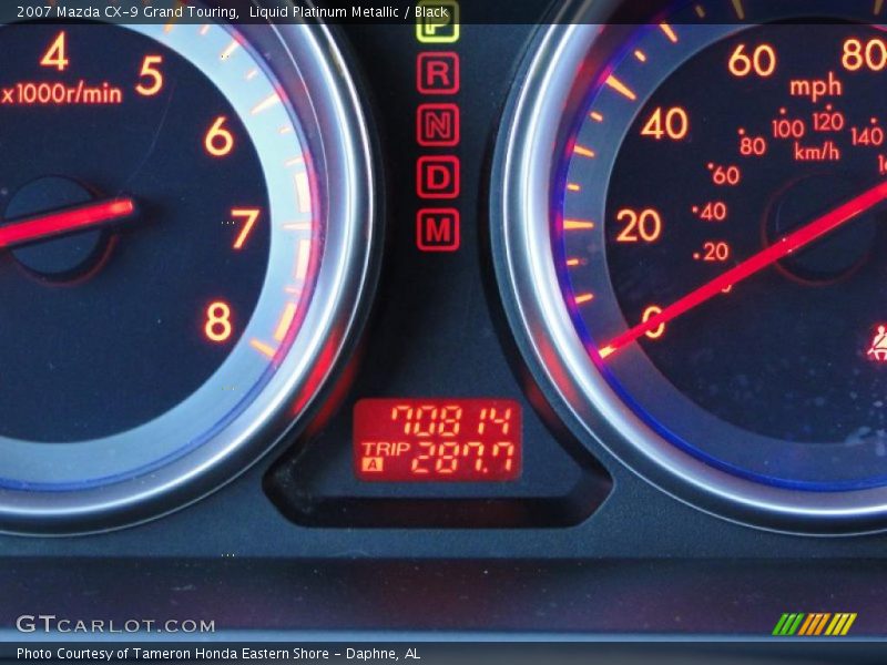 Liquid Platinum Metallic / Black 2007 Mazda CX-9 Grand Touring