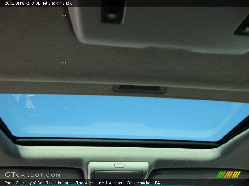 Jet Black / Black 2002 BMW X5 3.0i