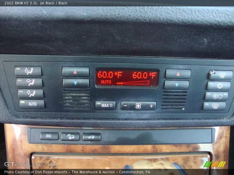 Jet Black / Black 2002 BMW X5 3.0i