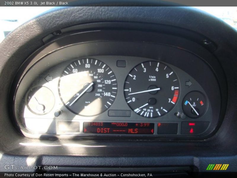 Jet Black / Black 2002 BMW X5 3.0i