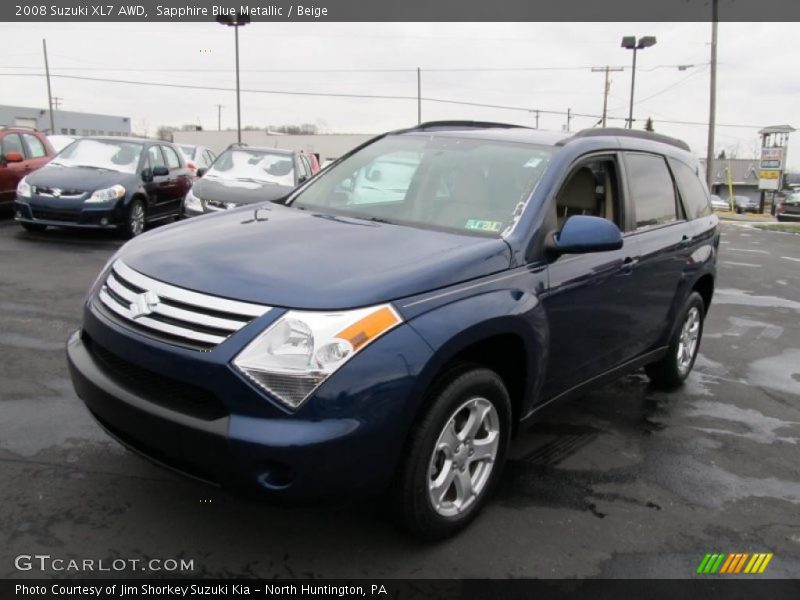 Sapphire Blue Metallic / Beige 2008 Suzuki XL7 AWD