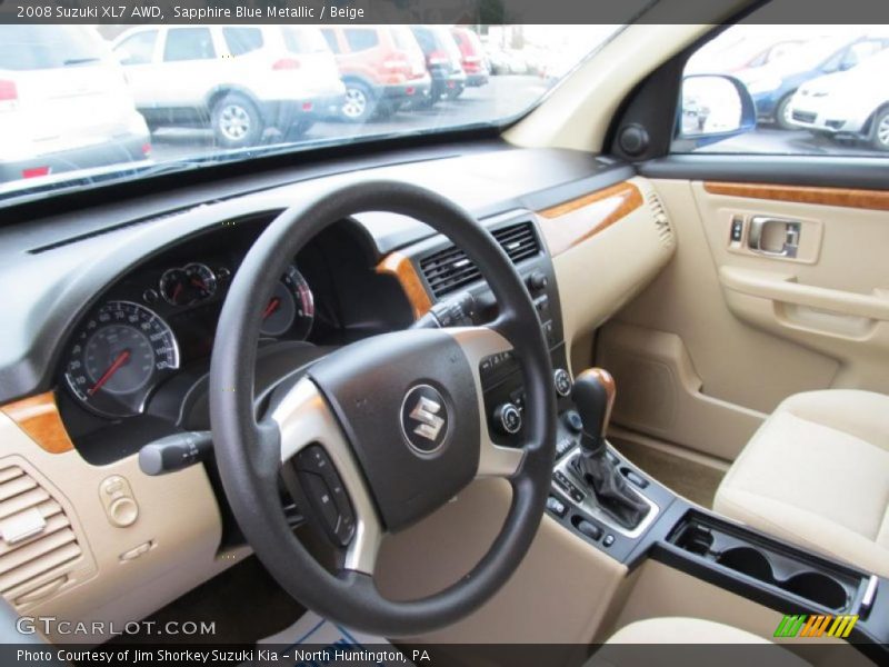 Sapphire Blue Metallic / Beige 2008 Suzuki XL7 AWD