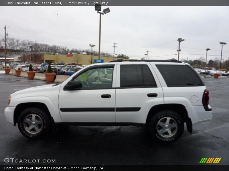 Summit White / Light Gray 2005 Chevrolet TrailBlazer LS 4x4