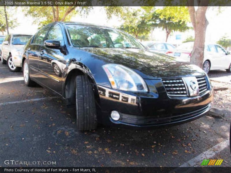 Onyx Black / Frost 2005 Nissan Maxima 3.5 SE