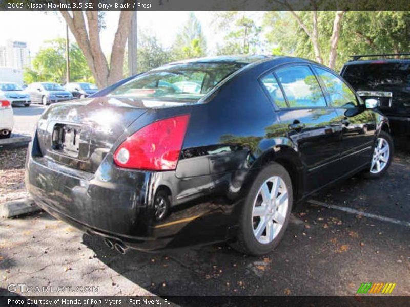 Onyx Black / Frost 2005 Nissan Maxima 3.5 SE