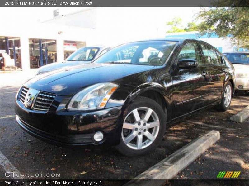Onyx Black / Frost 2005 Nissan Maxima 3.5 SE