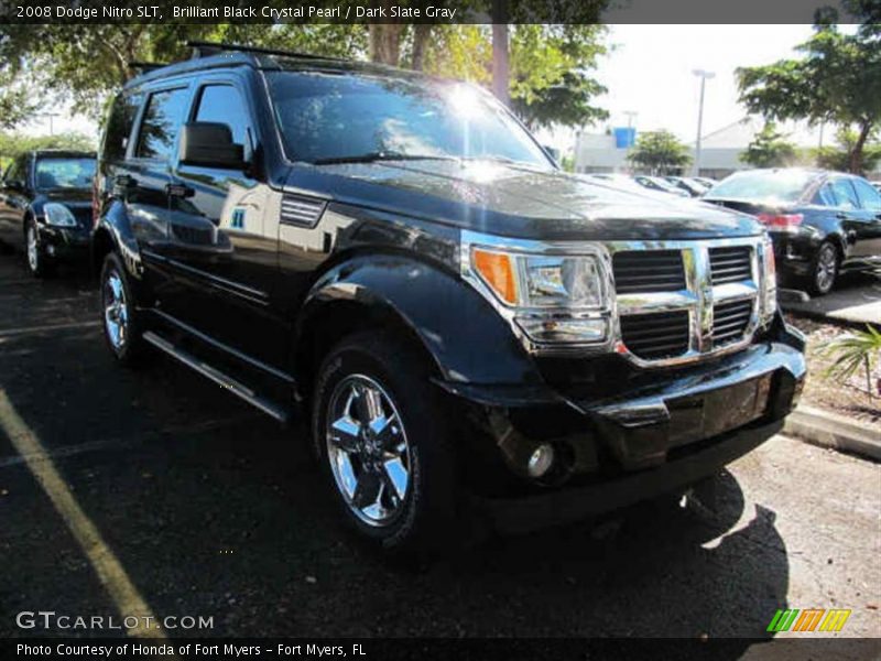 Brilliant Black Crystal Pearl / Dark Slate Gray 2008 Dodge Nitro SLT