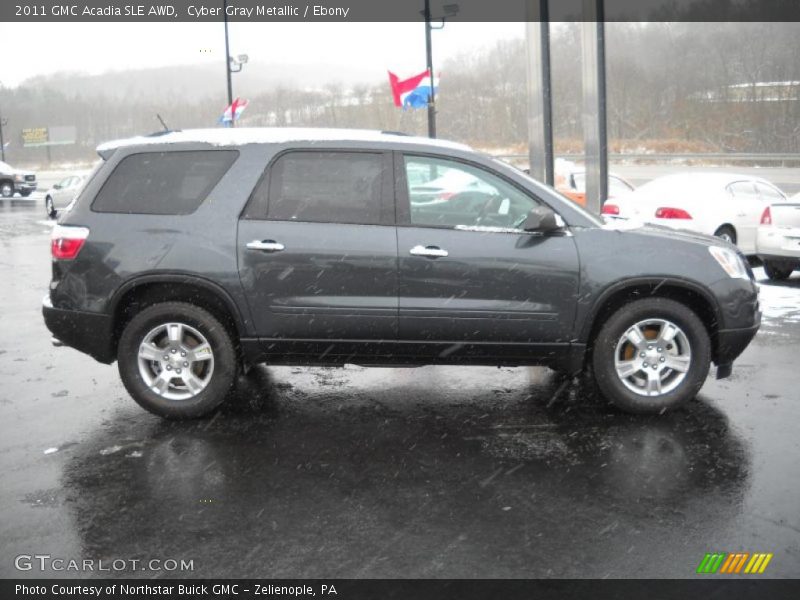 Cyber Gray Metallic / Ebony 2011 GMC Acadia SLE AWD