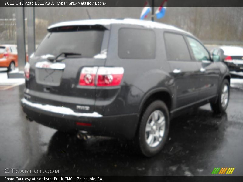 Cyber Gray Metallic / Ebony 2011 GMC Acadia SLE AWD